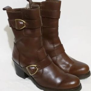 Ariat 20524 Women’s Double Buckle Zip  Midcalf Moto Biker Boots
